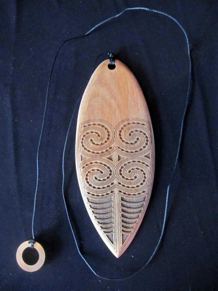 New Zealand Maōri People Wind Instrument (Bullroarer): "Purerehua" 