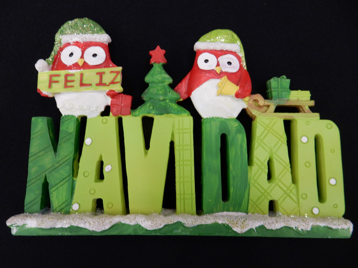 Costa Rican Christian Holiday (Christmas) Decoration: "Feliz Navidad"