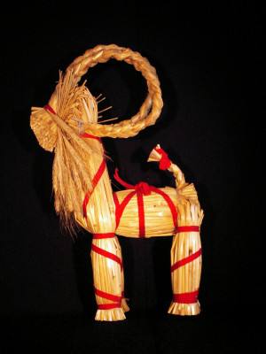 Swedish Pagan/Christian Holiday (Christmas) Decoration: "Julbock"
