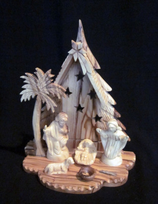 Palestinian Christian Holiday (Christmas) Decoration: Nativity Scene
