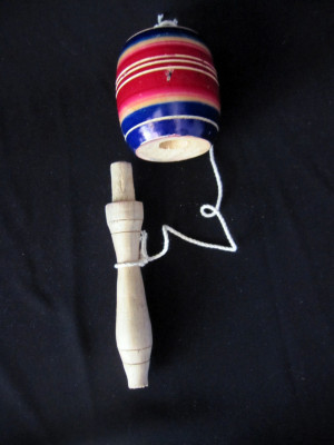 Mexican Skill Toy: "Balero" Cup-and-Ball Toy