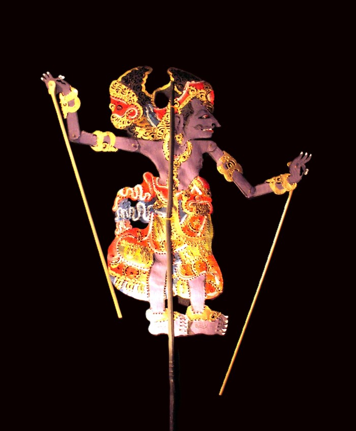 Indonesian Hindu Religious Theather Puppet: "Wayang Kulit" 