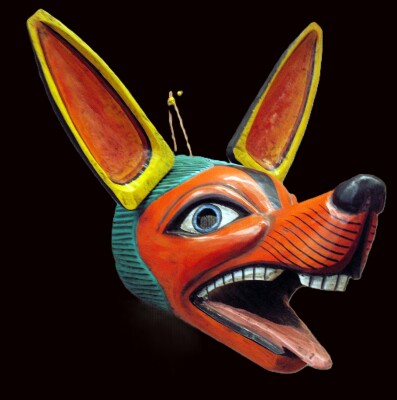 Ecuadorian "Fiesta de la Mama Negro" Mask - "El Perro Madera"