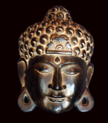 Indonesian Buddhist Holy Figure Mask: "Buddha"
