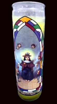 US Christian Holy Figure Votive Candle: "Santo Nino"