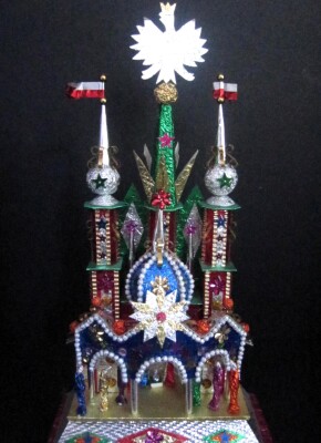 Polish Christian Holiday (Christmas) Decoration: "Szopka" Nativity Scene