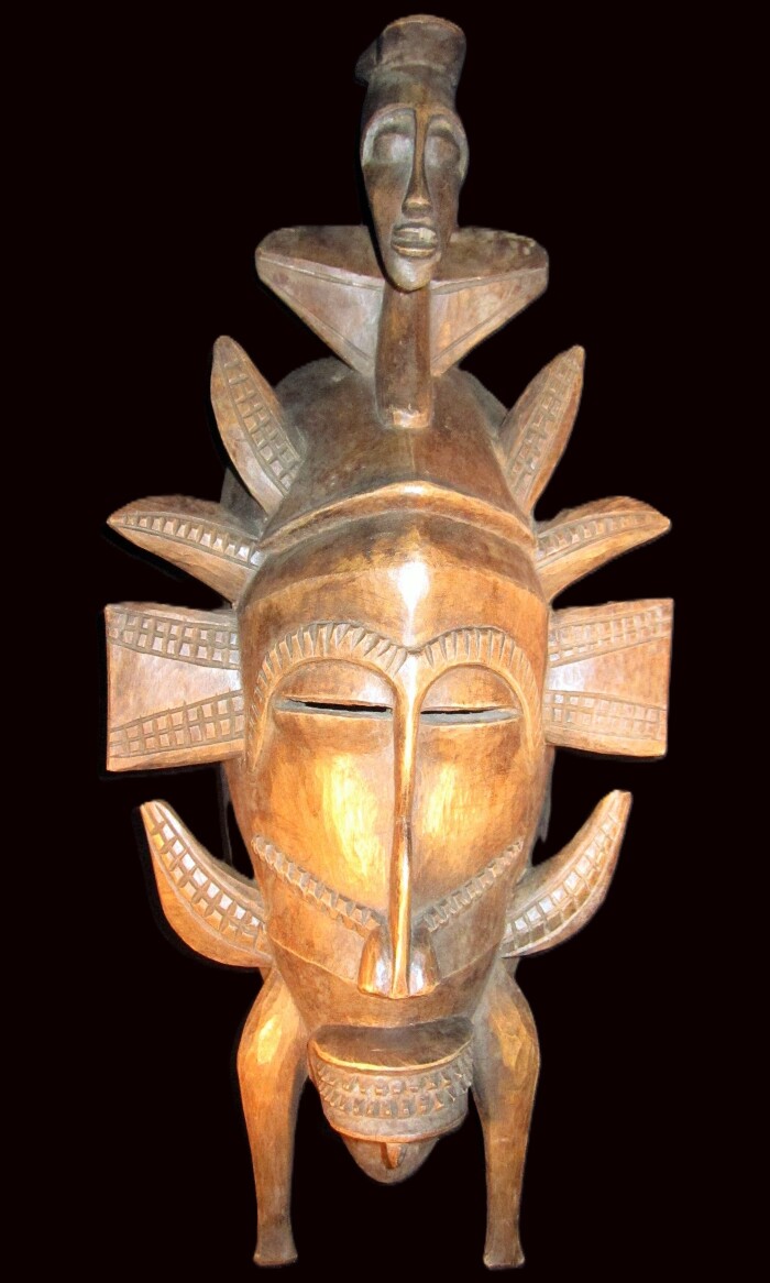 Ivorian Senufo People Mask: "Kpelie"