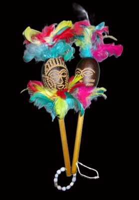 Jamaican Idiophone (Rattles): "Maracas"