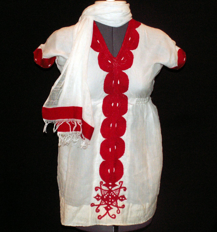 Eritrean Girl's National Costume: "Habesha Kemis"