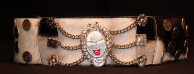 Argentine Man's Belt: "Cinturon con Pampa Rastra"