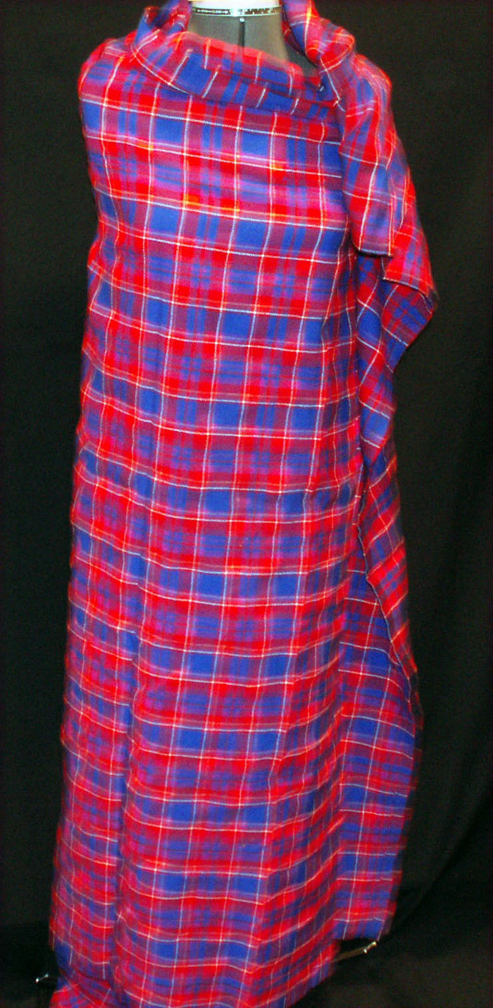 Kenyan Maasai People Wrap Cloth: "Shuka"
