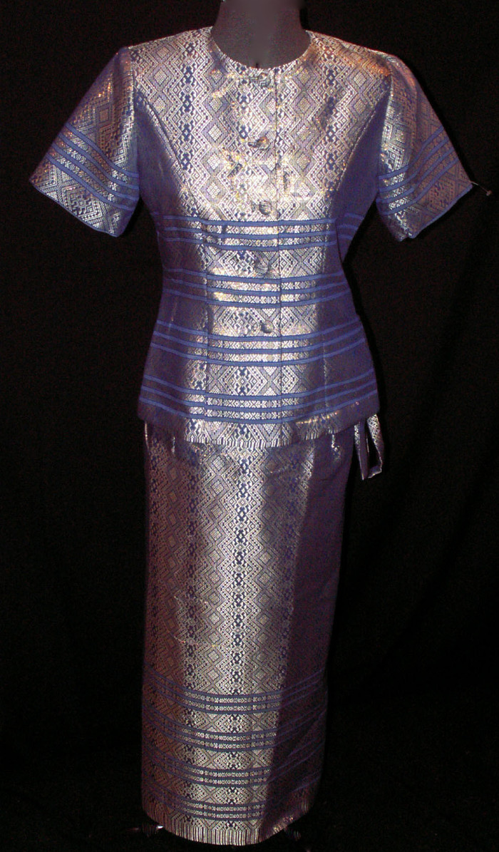 Cambodian Woman's Skirt and Blouse: "Sampot"