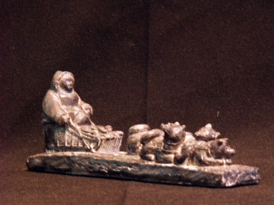 Canadian Decorative Figure: "Eskimo" on Sled